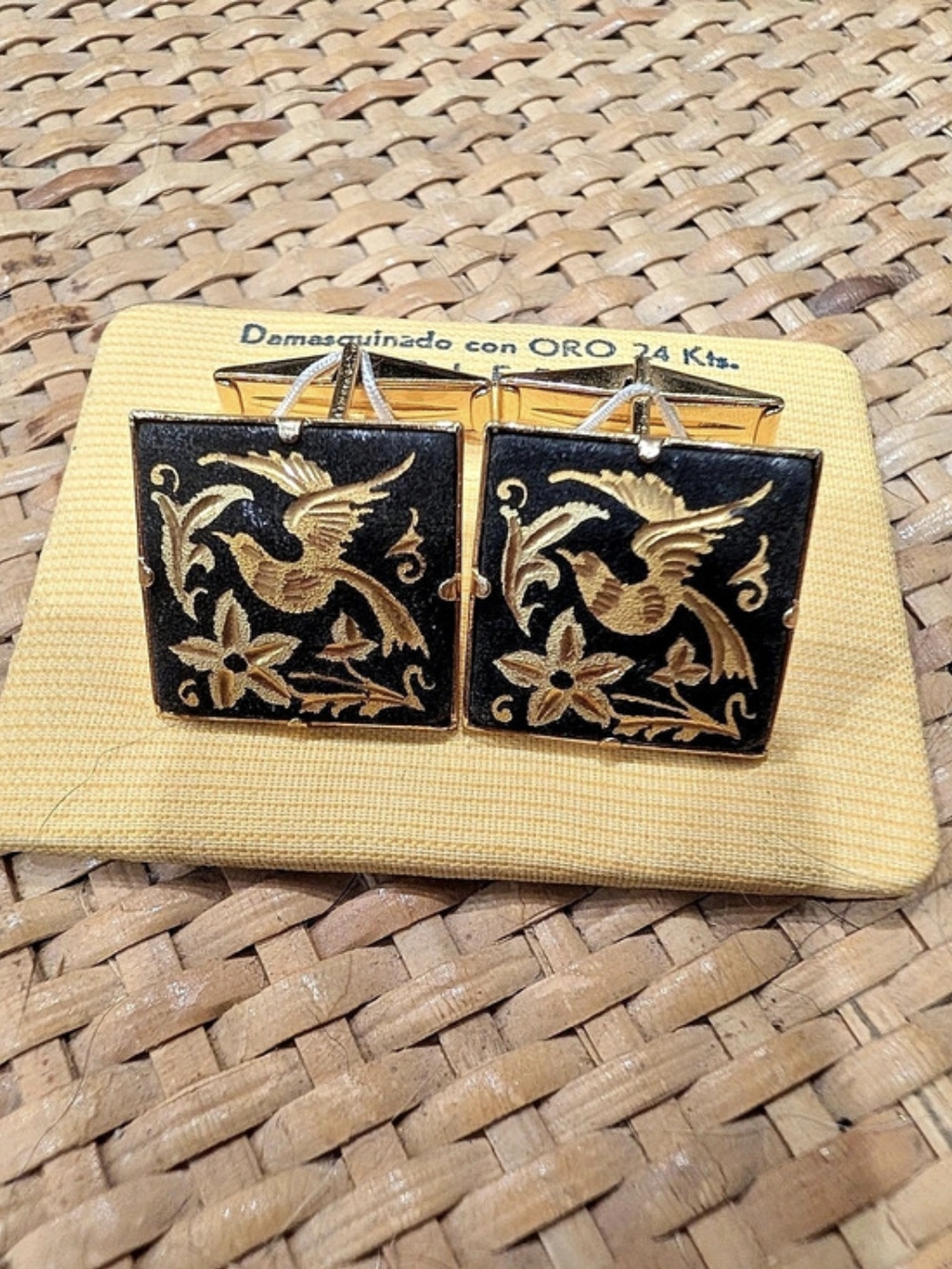 Toledo Damascene Cufflinks Nos
